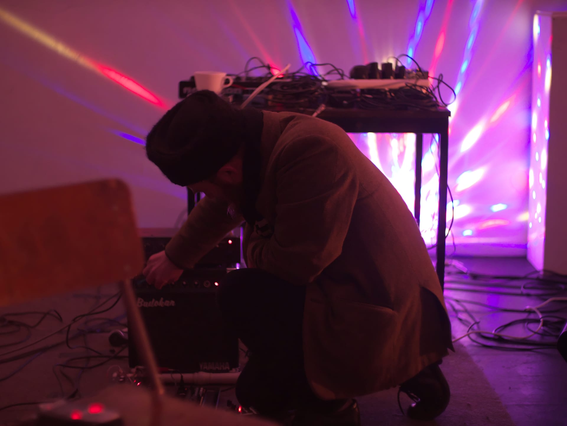 William Henry Meung performing at None in 2017 with The Ladder is Part of the Pit